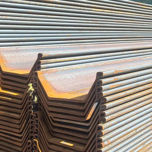 Steel Sheet Pile: Larssen Type, S355JR, interlocking profile for cofferdam