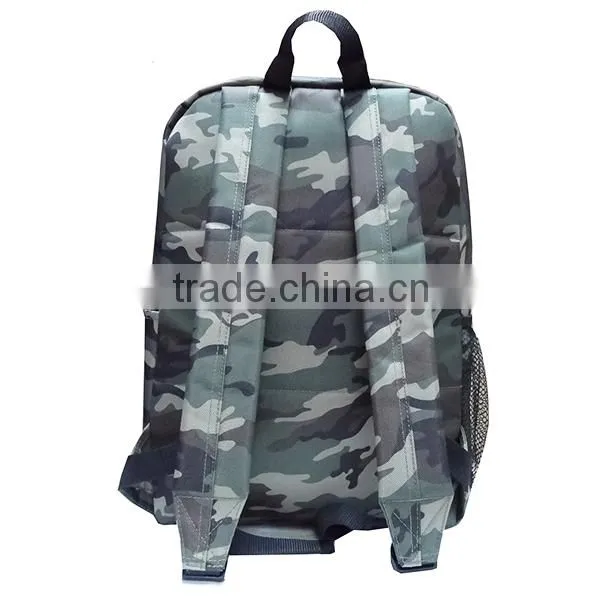 Military Soldier Green Camouflage 600D Polyester Large Backpack for Men photo-3