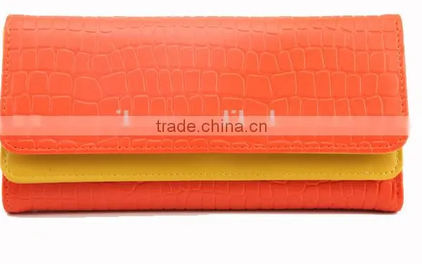 Crocodile Leather Trifold Ladies Purse,ladies Wallet photo-3