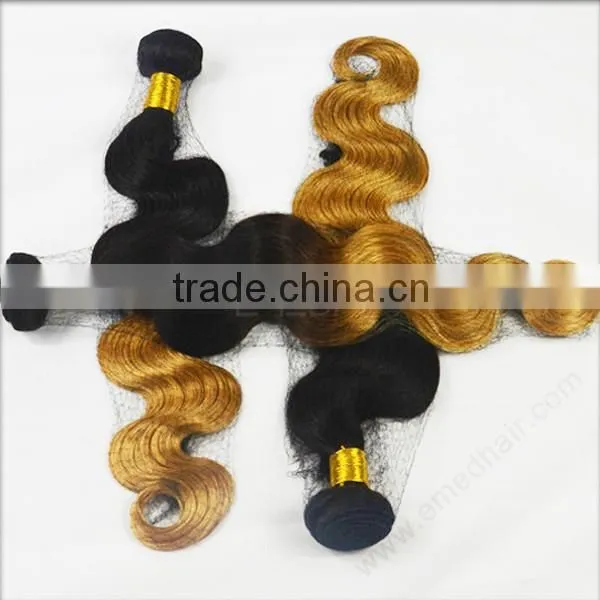 Two Tone Hair Extension Real Human Hair for Sale China Ombre Bundles 100% Remy Human Hair Extension photo-5