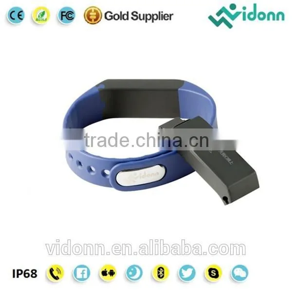 Hot Selling Vidonn X6S IP68 USB Charging Step Counter Free APP Android IOS Compatible Smart Bracelet Health Sleep Monitoring