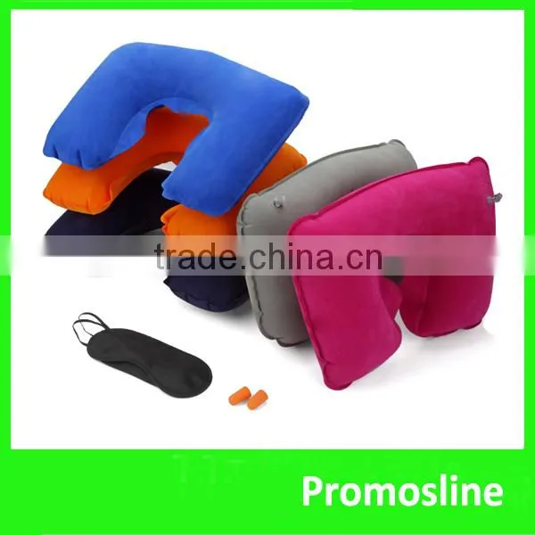 Hot Selling Inflatable airplane pillow eye cover