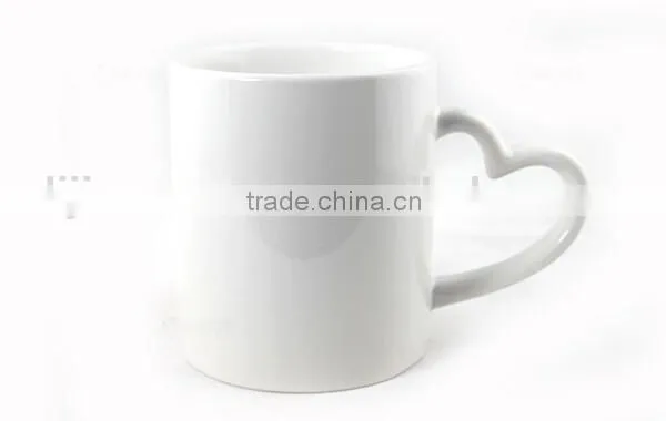 11 oz Heart Handle Blank Sublimation Mug