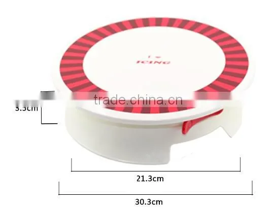 AN180 ANPHY Cake Turntable Maker PP Material Round Max 12'' Square Max 9'' PP 30.3*8.0cm Noise Free Lockable Easy Clean STOCK photo-2