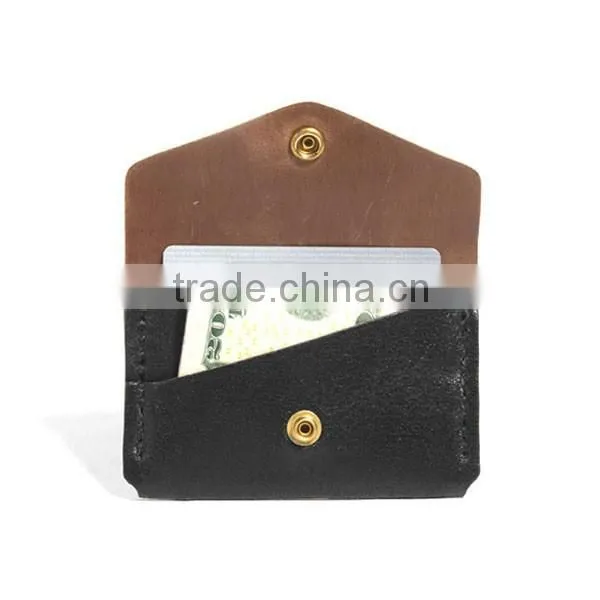 Top Quality Waxed Cording With Two Slot Pocket Business Card Holder photo-3