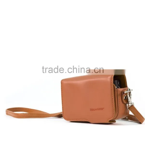 Top Grade New Custom Protective Leather Brown Camera Case photo-4
