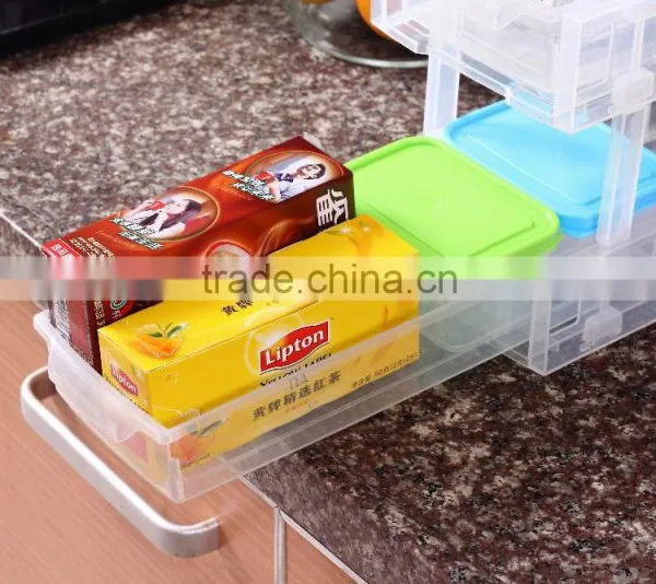 PP 33.4*14*6 High Quality Kitchen Storage Box/storage Rack photo-2
