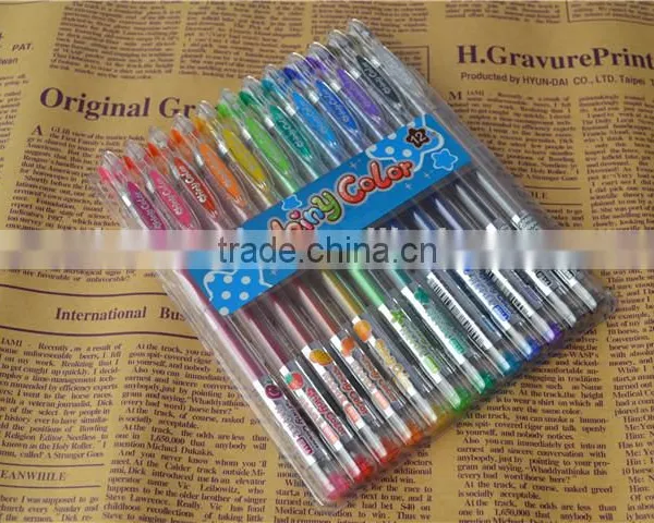 Glitter Gel Pen With 7 or 12colors photo-5