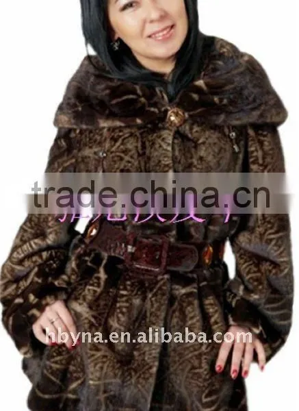 Lady's New Fashionable Coat With Two Different Clolors of 2011-2012