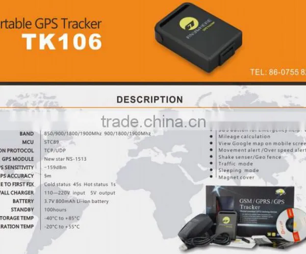 Personal Tracking Software Mobile Phone SIM Card GPS Tracker With Free Platform photo-2