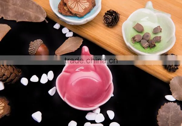 Rose Shape Ceramic Small Dishes HY167402 photo-2