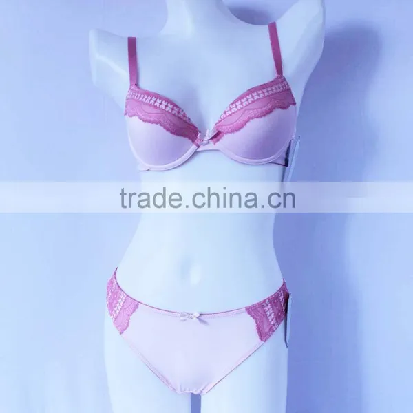 Custom Basic Girls Ladies Lingerie Set Cotton Bra Panty Set Supplier's Choice photo-2