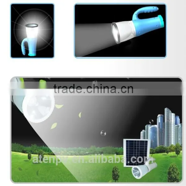 Best Price Solar Power Rechargeable Led Flashlight Solar Light Kit photo-3