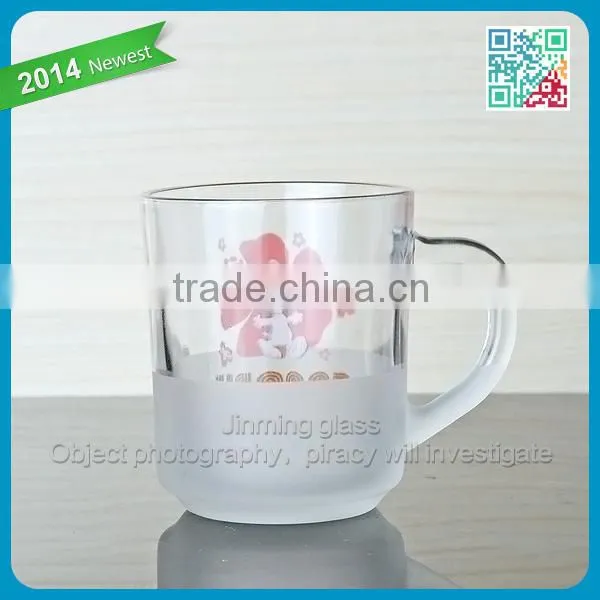 Machine Made Custom White Glass Coffee Mug photo-2