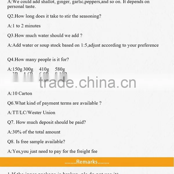 Chinese Spicy Flavor Seasoning Sauce photo-5