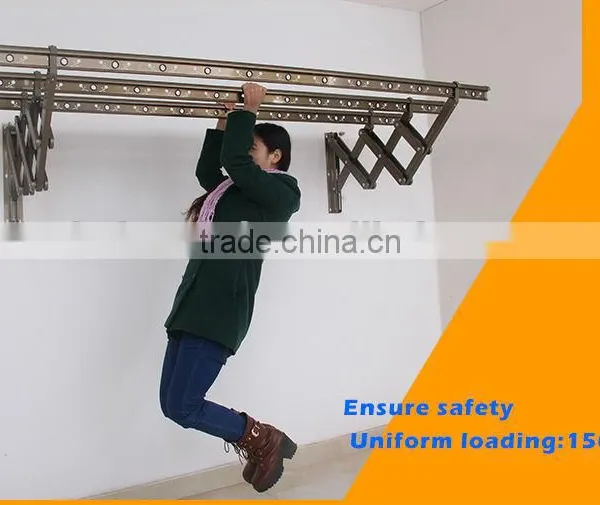 Aluminium Alloy Material Push-pull Wall Mounted Clothes Drying Rack photo-6