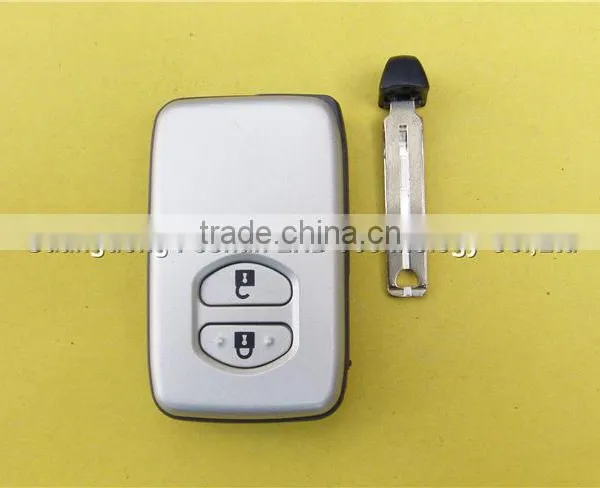 2 Buttons Smart Remote Key Shell Case for Toyota Camry Highlander Valet Emergency Key photo-2