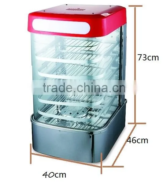 U-Style Glass Cover Display Food Steamer(5 Layers Rack) photo-2