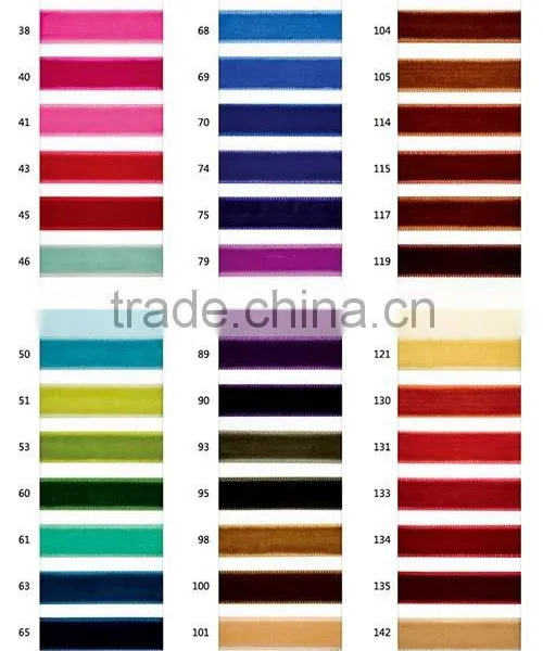 Double Face Velvet Ribbon/wholesale Double Sided Velvet Ribbon photo-3