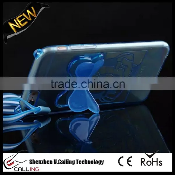 Cute Mickey Mouse Stand TPU Clear Cover For IPhone 6s photo-6