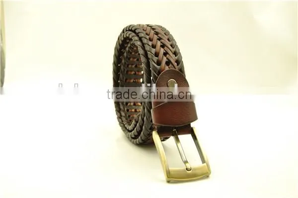 Men's Bonded Leather Braided Belt photo-2