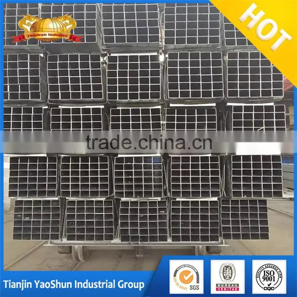 25x25 25x75 Prime Quality Pre Galvanized Steel Pipe Tube Hollow Section