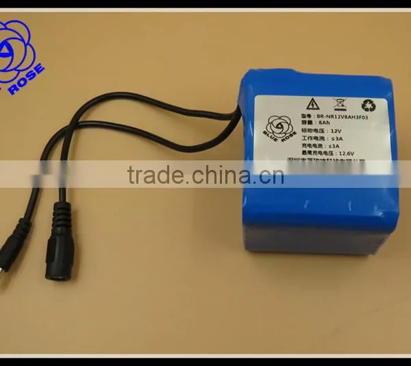 12V 11.1v 8Ah dc Power Source Lithium Battery photo-4