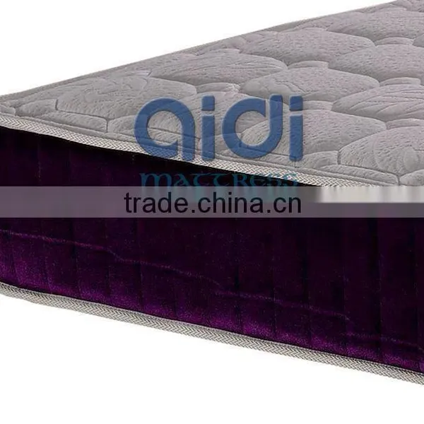Royal Queen Size 100% Natural Latex Foam Pocket Spring Wedding Mattress AC-1408 photo-2