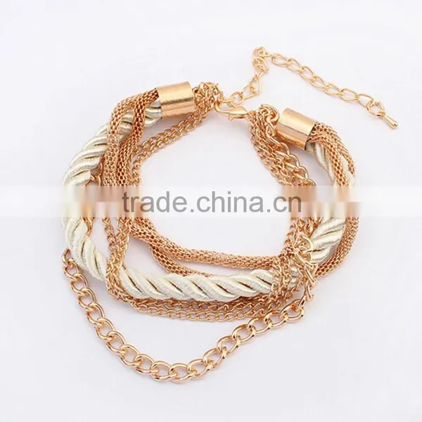 >>>2015 Hot Sale European American Style Bracelets Fashion Women Bracelet Handmade Multilayer Bracelet photo-2