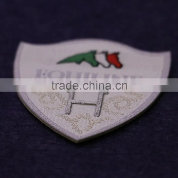 Custom Woven Label With Backing Embroidery Woven Patch photo-2