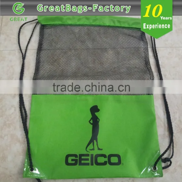 Lead Free Drawstring Cinch Backpacks Mesh Drawstring Backpack