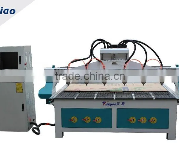woodworking cnc router machine with six-head for sale