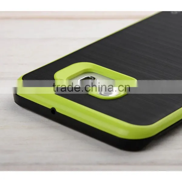C&T Hybrid Metallized Bumper Brushed Dual Layer Portective Cover for Galaxy S6 Edge+ (Plus) photo-3