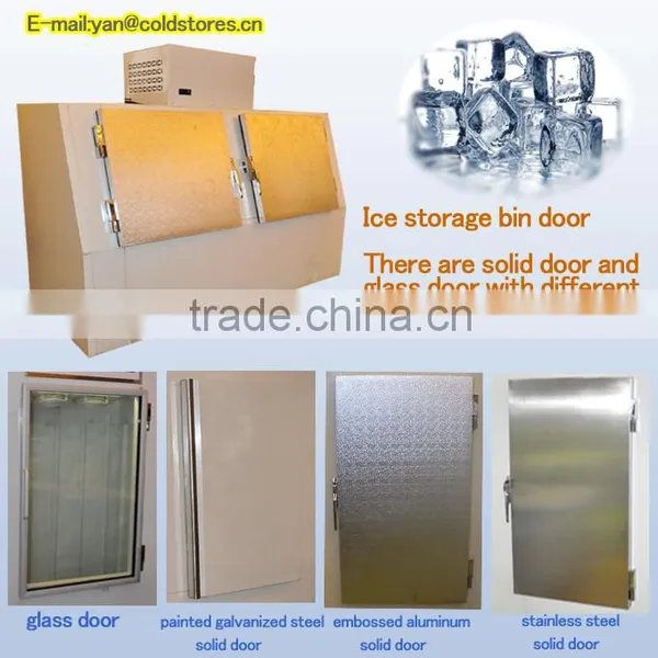 Ice Store Bin With Double Doors/bevel Design/top Compressor photo-3
