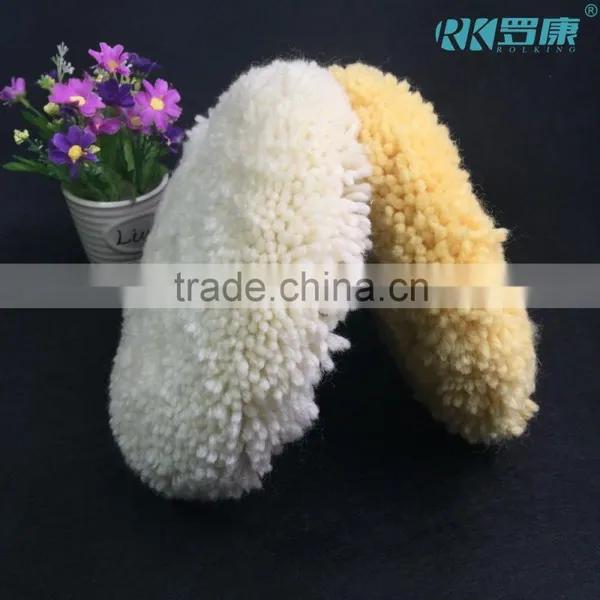 With SGS Approved 100% Natural Wool Buffing Pad for Hard Glass Polishing