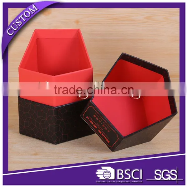 Luxury Cardboard Paper Wine Box,elegant Gift Packaging Box for Wine