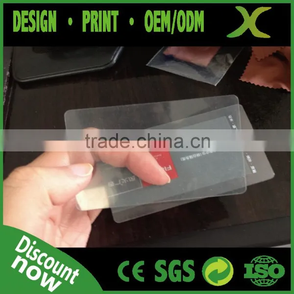 Free Design~~!! High Transparency Material Plastic Card; Transparent Business Card photo-3