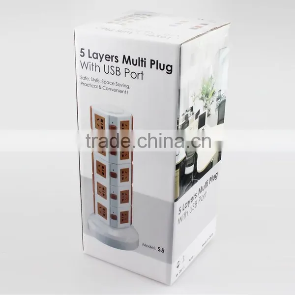 ME-S5 Five Layer Vertical Rotary Socket of Multifunction Plug Socket photo-5