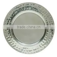 Silver Wedding Charger Plate