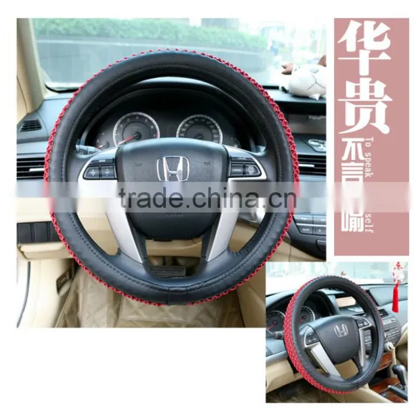 Ice Silk to Sets of Car Steering Wheel Cover Boutique Interior Protective Sleeve photo-3