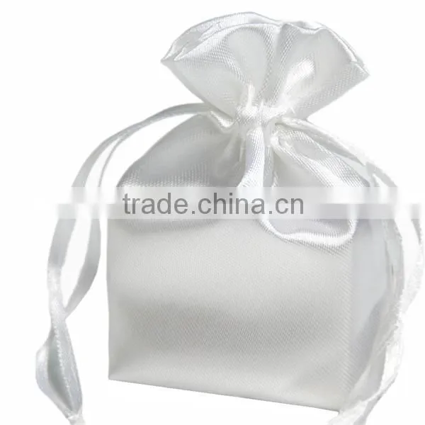 High Quality Satin Hair Extensions Bags With Sliding Ribbon photo-2