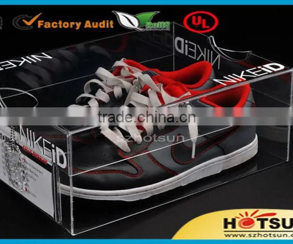 2015 Clear Plexiglass Shoe Box, Baby Shoe Box Packaging, Sneaker Shoe Box / Shoe Display Box