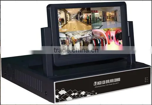 330 Degree Angle Embedded LINUX 7 Inch Monitor P2P CCTV Security H 264 8CH NVR photo-2
