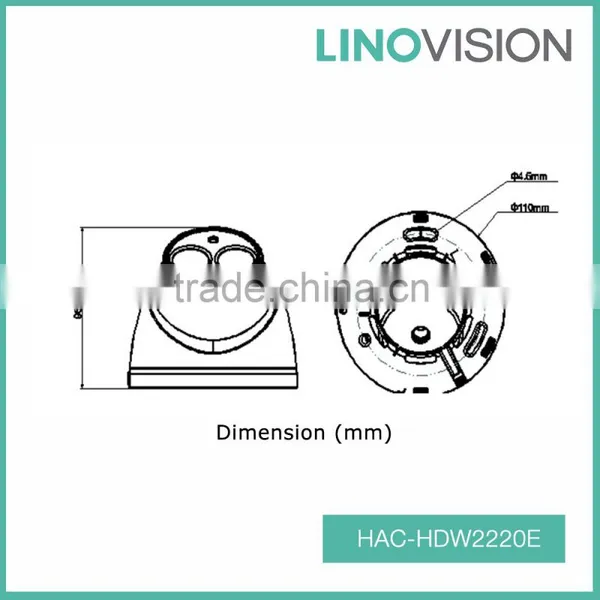 Water-proof 2.4MP 1080P DWDR Dome HDCVI Camera With 50m Smart IR photo-2