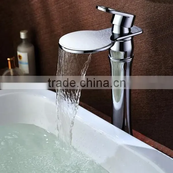Kaiping Faucet Supplier Wholesale Chrome Waterfall Basin Faucet, Kaiping Basin Faucet Price With Good Quality photo-3