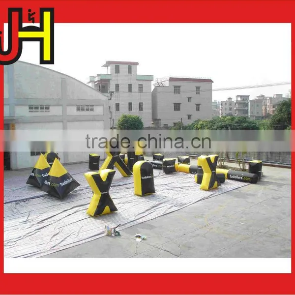 High Quality Laser Tag Game Inflatable Paintball Air Bunkers For Amusement photo-3
