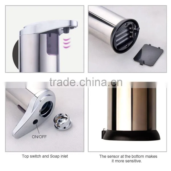 Kitchen Stainless Steel Automatic Sensor Liquid Soap Dispenser photo-5