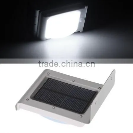 Solar Power Motion Sensor White 3528 SMD 16 LED Light Blub Lamp Garden Security