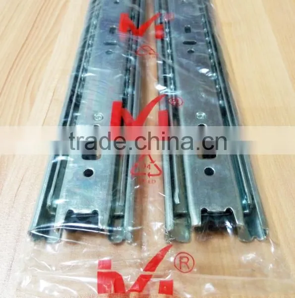 3 Fold 45mm Width Steel Ball Bearing Heavy Duty Drawer Slide photo-4