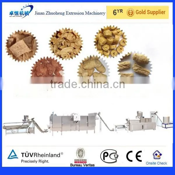 Soya Nuggets Food Extrusion Machine/Textured Vegetarian Protein Process Linetex